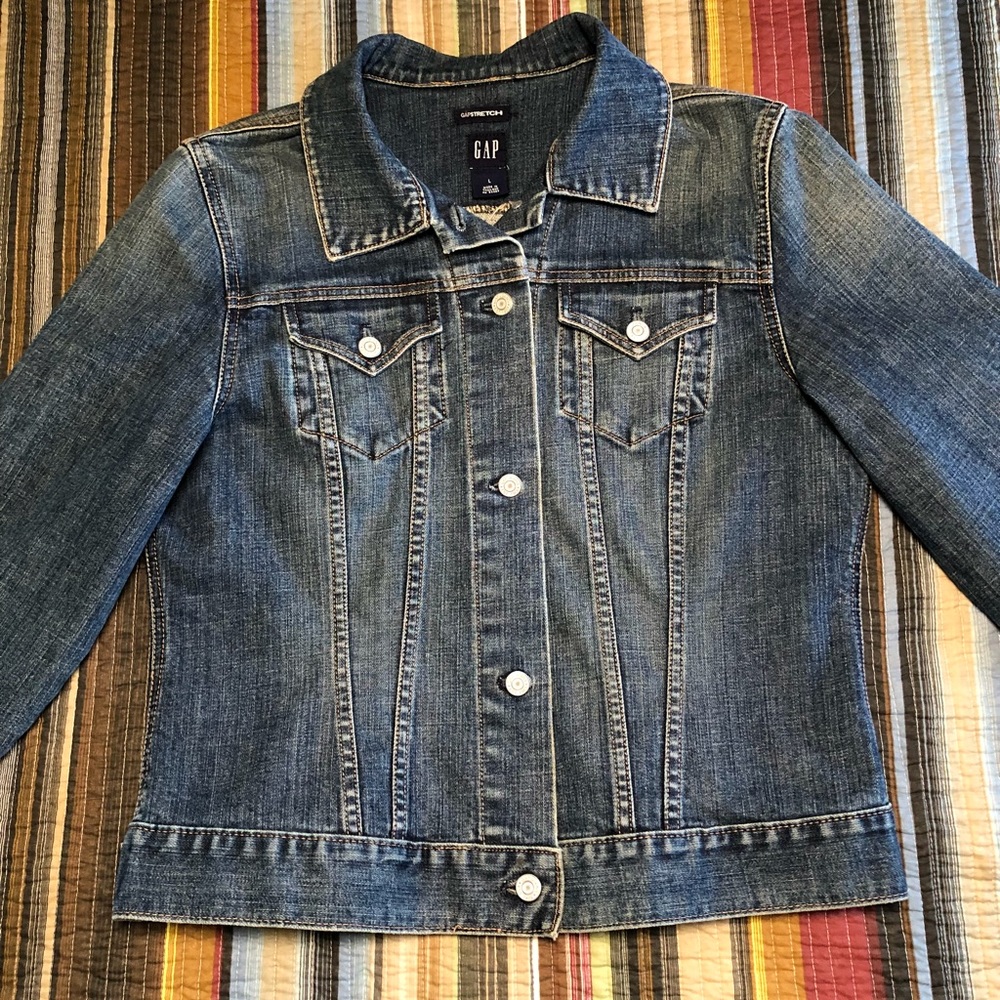 Gap Denim Stretch Jacket, Size L